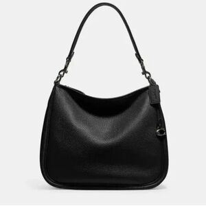 Coach Black Cary Shoulder Bag gunmetal NWT